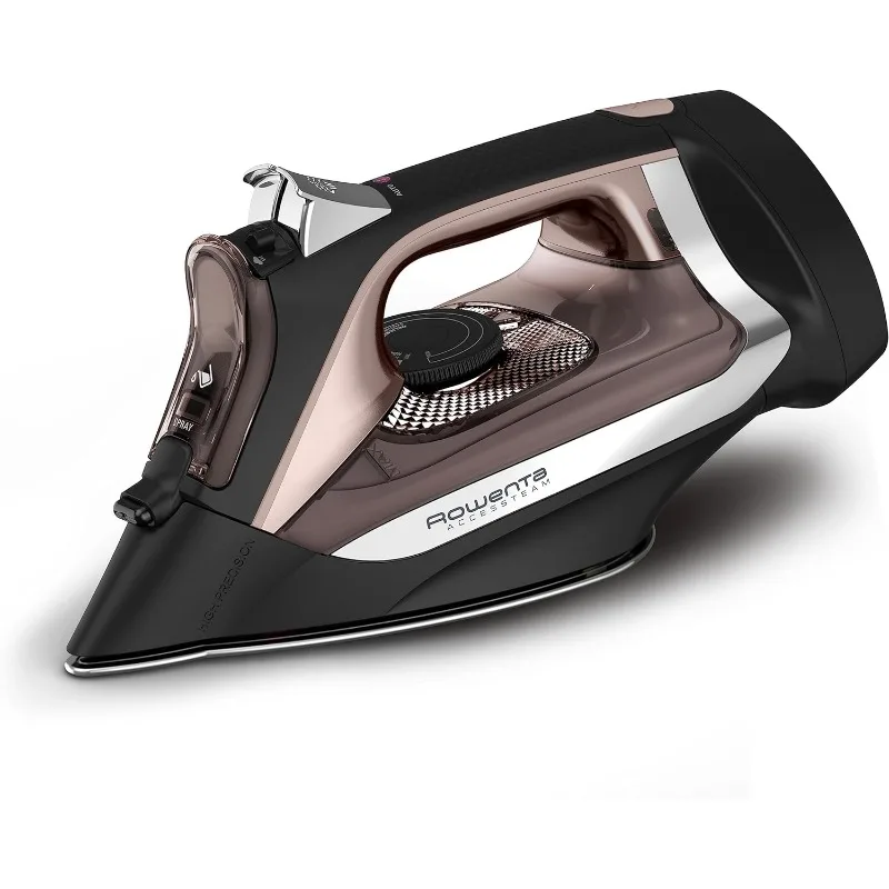 

Rowenta, Iron, Access Stainless Steel Soleplate Steam Iron with Retractable Cord, Powerful Steam Diffusion, Auto-off, Anti-Drip