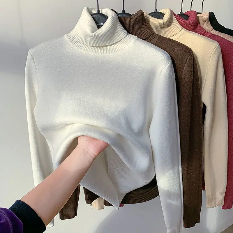 Autumn Winter Sweater Women New Thick Turtleneck Pullovers Casual Fashion Soft Warm Long Sleeve Knitwears Loose Clothes 29173
Autumn Winter Sweater Women New Thick Turtleneck Pullovers Casual Fashion Soft Warm Long Sleeve Knitwears Loose Clothes 29173