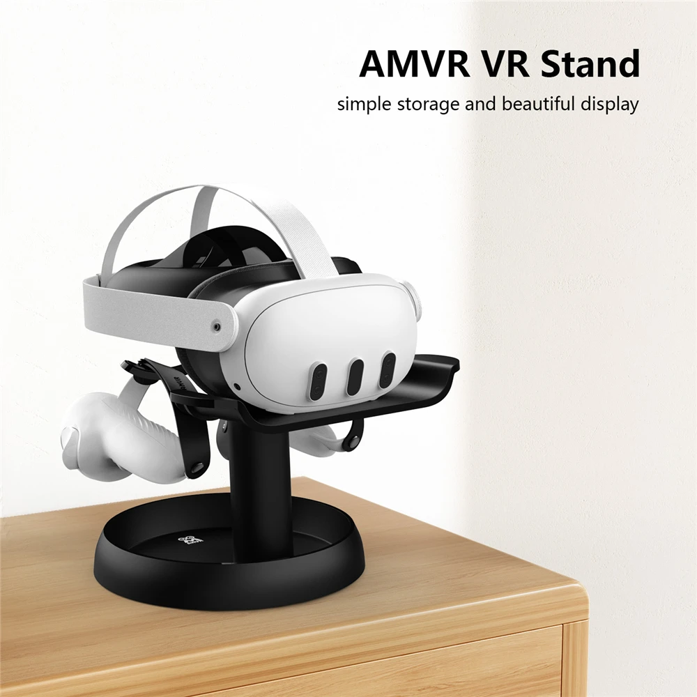 Stand Holder for Meta Quest 3 VR Headset & Controller Display Bracket VR Glasses Rack Holder Stable Release Button Organizer
Stand Holder for Meta Quest 3 VR Headset & Controller Display Bracket VR Glasses Rack Holder Stable Release Button Organizer