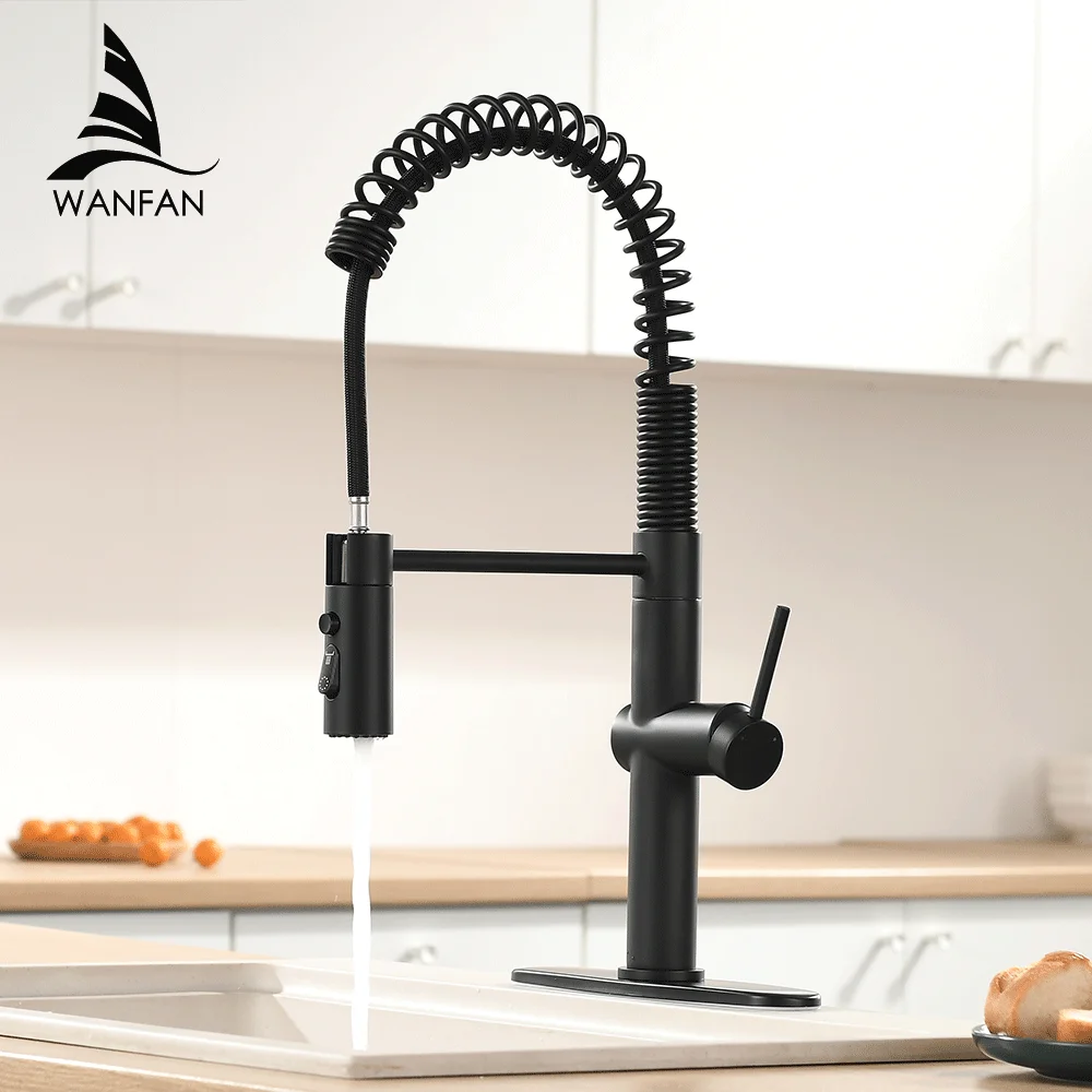 Matte Black Kitchen Faucet Deck Mounted Mixer Tap 360 Degree Rotation Stream Sprayer Nozzle Kitchen Sink Hot Cold Taps 866075
Matte Black Kitchen Faucet Deck Mounted Mixer Tap 360 Degree Rotation Stream Sprayer Nozzle Kitchen Sink Hot Cold Taps 866075