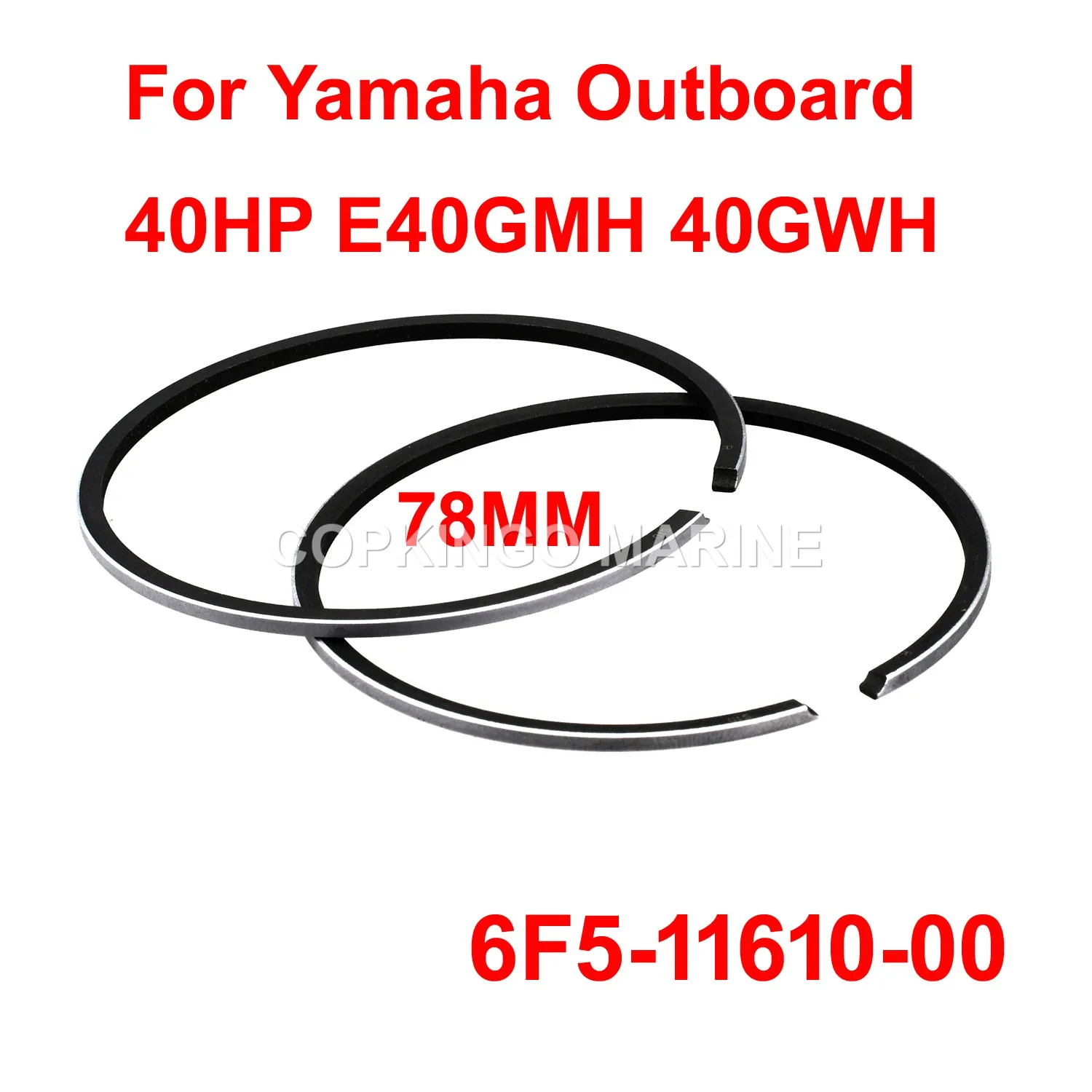 Boat PISTON RING Set STD 6F5-11610-00 78MM For Yamaha Outboard 40HP E40GMH 40GWH
Boat PISTON RING Set STD 6F5-11610-00 78MM For Yamaha Outboard 40HP E40GMH 40GWH