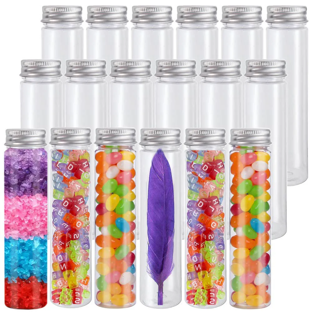 18PCS 115ml Clear Plastic Test Tubes Flat-Bottomed Bath Salt Containers,Candy Containers for Wedding Party Christmas Décor
18PCS 115ml Clear Plastic Test Tubes Flat-Bottomed Bath Salt Containers,Candy Containers for Wedding Party Christmas Décor