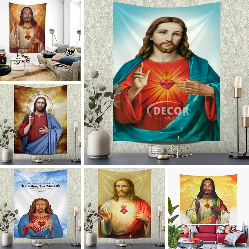 Religious Figures Tapestry Jesus Tapestry Aesthetic Room Decor Boho Hippe Tapestries Wall Carpets Bedroom Background Decoration
Religious Figures Tapestry Jesus Tapestry Aesthetic Room Decor Boho Hippe Tapestries Wall Carpets Bedroom Background Decoration