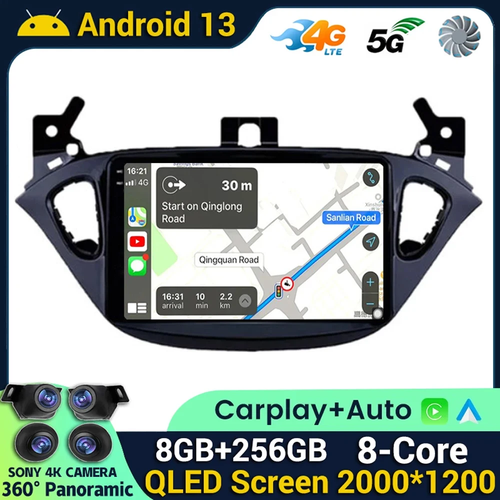 

Android 13 Carplay Auto For Opel Corsa E 2014 2015 2016 2017 2018 2019 For Opel Adam Car Radio Multimedia GPS Navigation Stereo