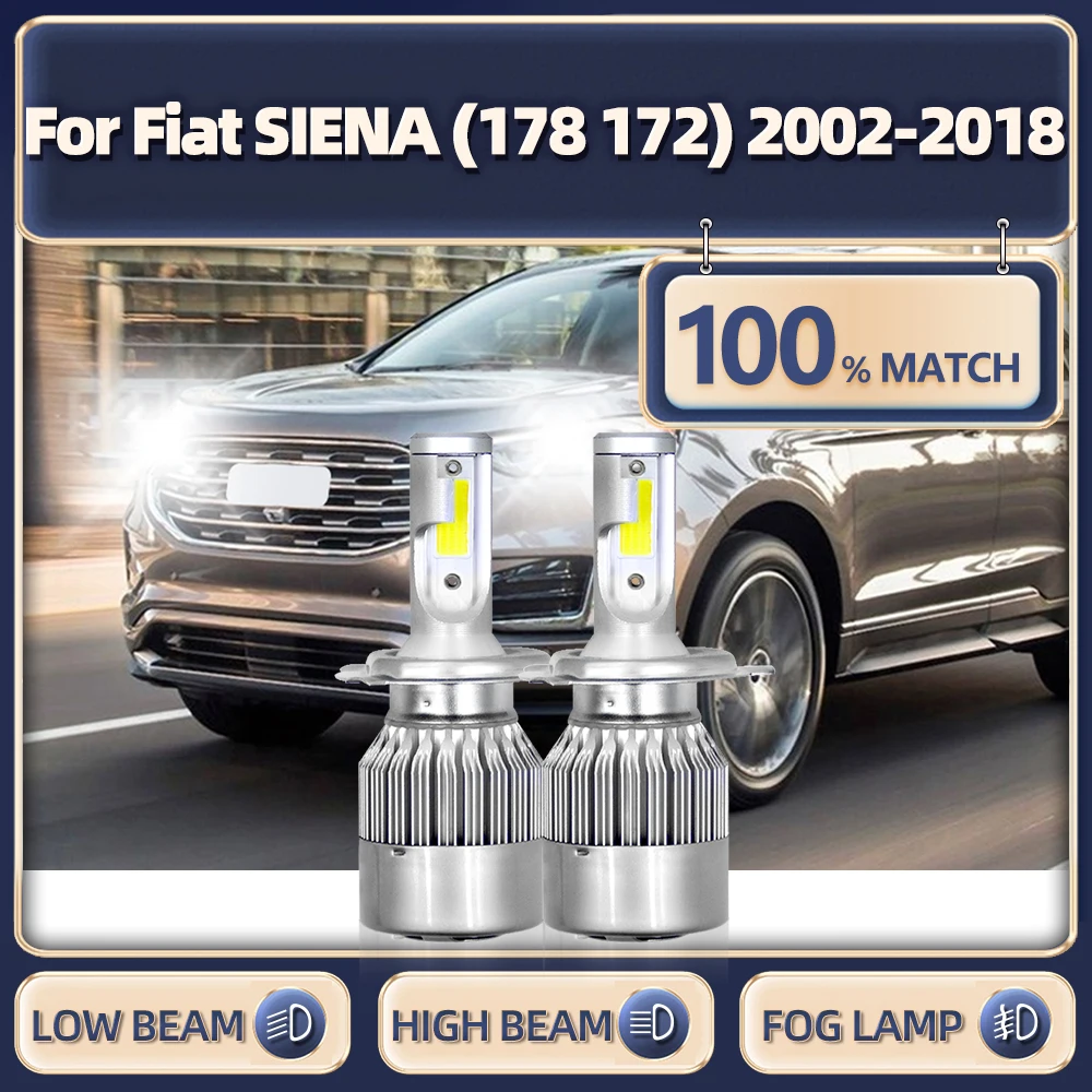 H4 LED Headlight Bulbs 120W 20000LM Turbo Lamps 12V 6000K Car Light For Fiat SIENA (178 172) 2002-2013 2014 2015 2016 2017 2018
H4 LED Headlight Bulbs 120W 20000LM Turbo Lamps 12V 6000K Car Light For Fiat SIENA (178 172) 2002-2013 2014 2015 2016 2017 2018