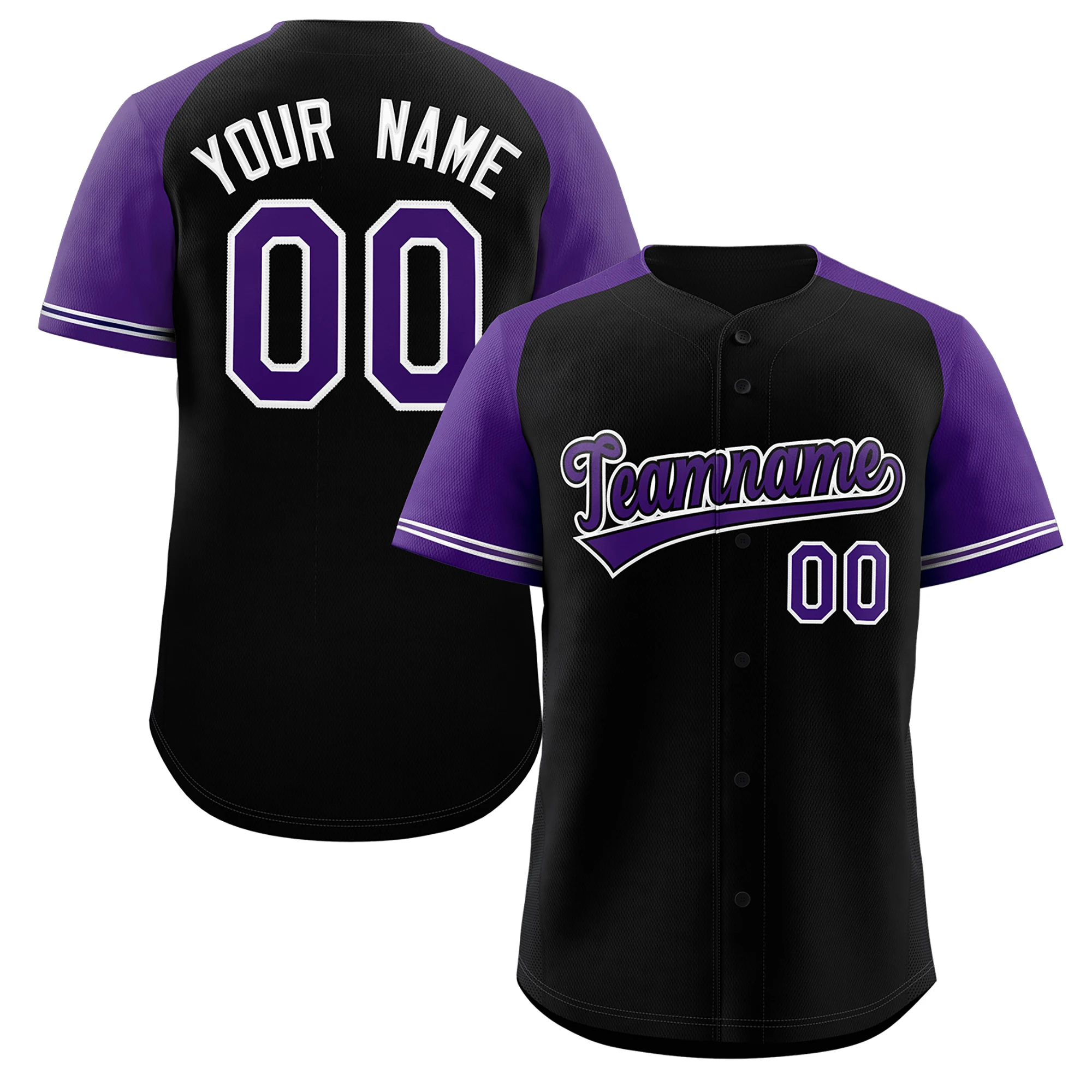 

Custom Baseball Jersey Raglan Sleeves Printed Team Name Number Game Jersey Baseball T-Shirt for Men/Women Training Jersey