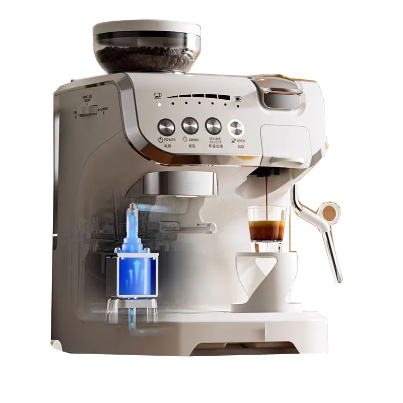 220V Espresso Machine with Grinder Cappuccino Milk Bubble Makers Italian Coffee Machines Smart Italian American Coffee Machine
220V Espresso Machine with Grinder Cappuccino Milk Bubble Makers Italian Coffee Machines Smart Italian American Coffee Machine