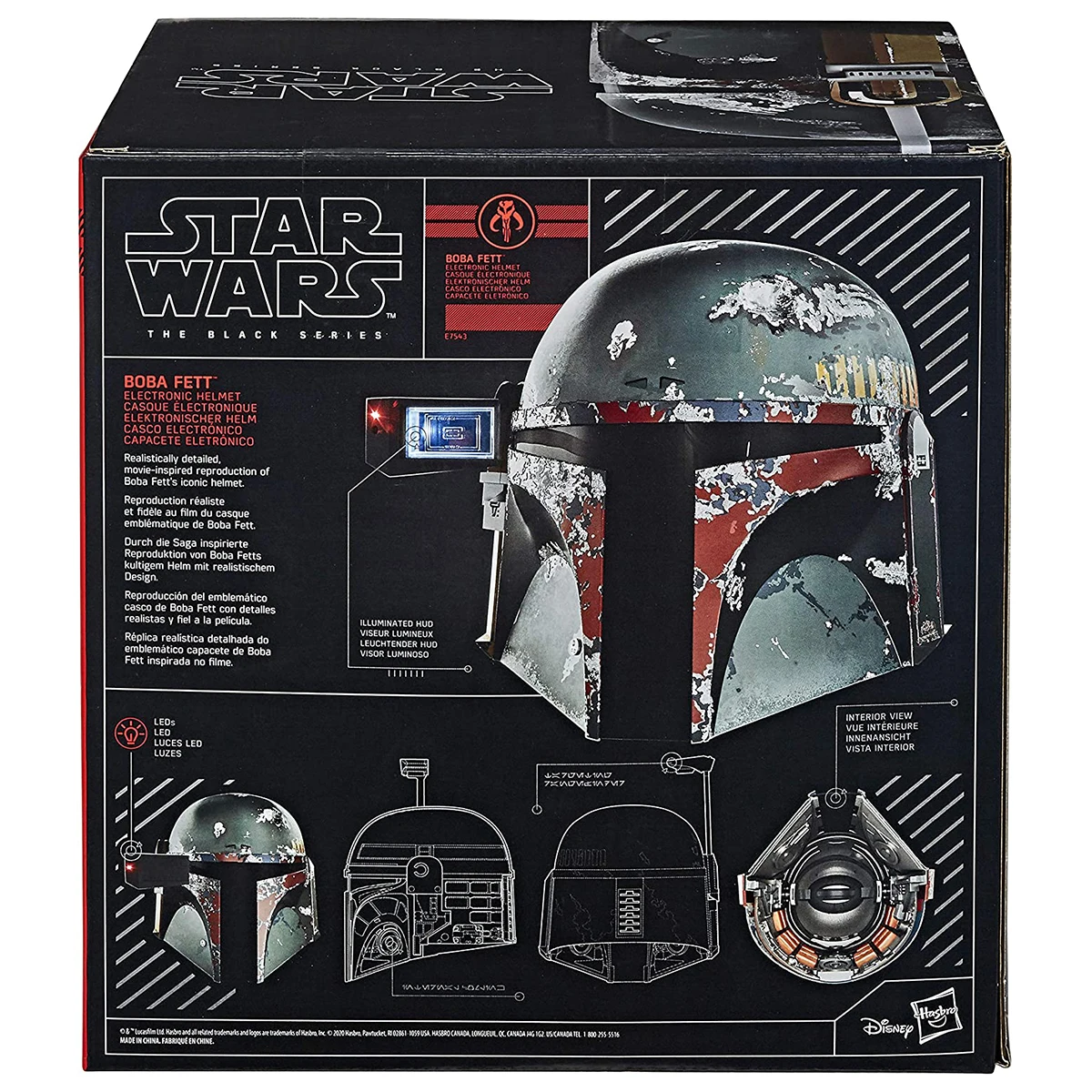 Hasbro Star Wars The Black Series Boba Fett Premium Electronic Helmet 1:1 Roleplay Collectible Gift Toys Cosplay E7543
Hasbro Star Wars The Black Series Boba Fett Premium Electronic Helmet 1:1 Roleplay Collectible Gift Toys Cosplay E7543