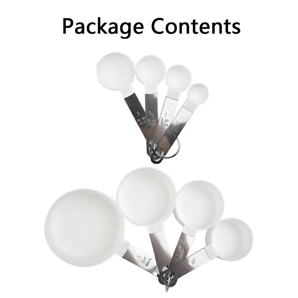 8pcs Baking Tool Kitchen Measuring Spoon Sets Stainless Steel Handle Measuring Cup With Scale Measuring Spoon Kitchen Gadget
8pcs Baking Tool Kitchen Measuring Spoon Sets Stainless Steel Handle Measuring Cup With Scale Measuring Spoon Kitchen Gadget