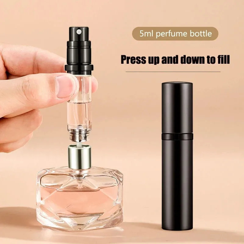 

Perfume Atomizer Bottle Refillable Portable Cosmetics Mini Spray Liquid Container Mini Travel Sprayer Atomizer Empty Pump Bottle