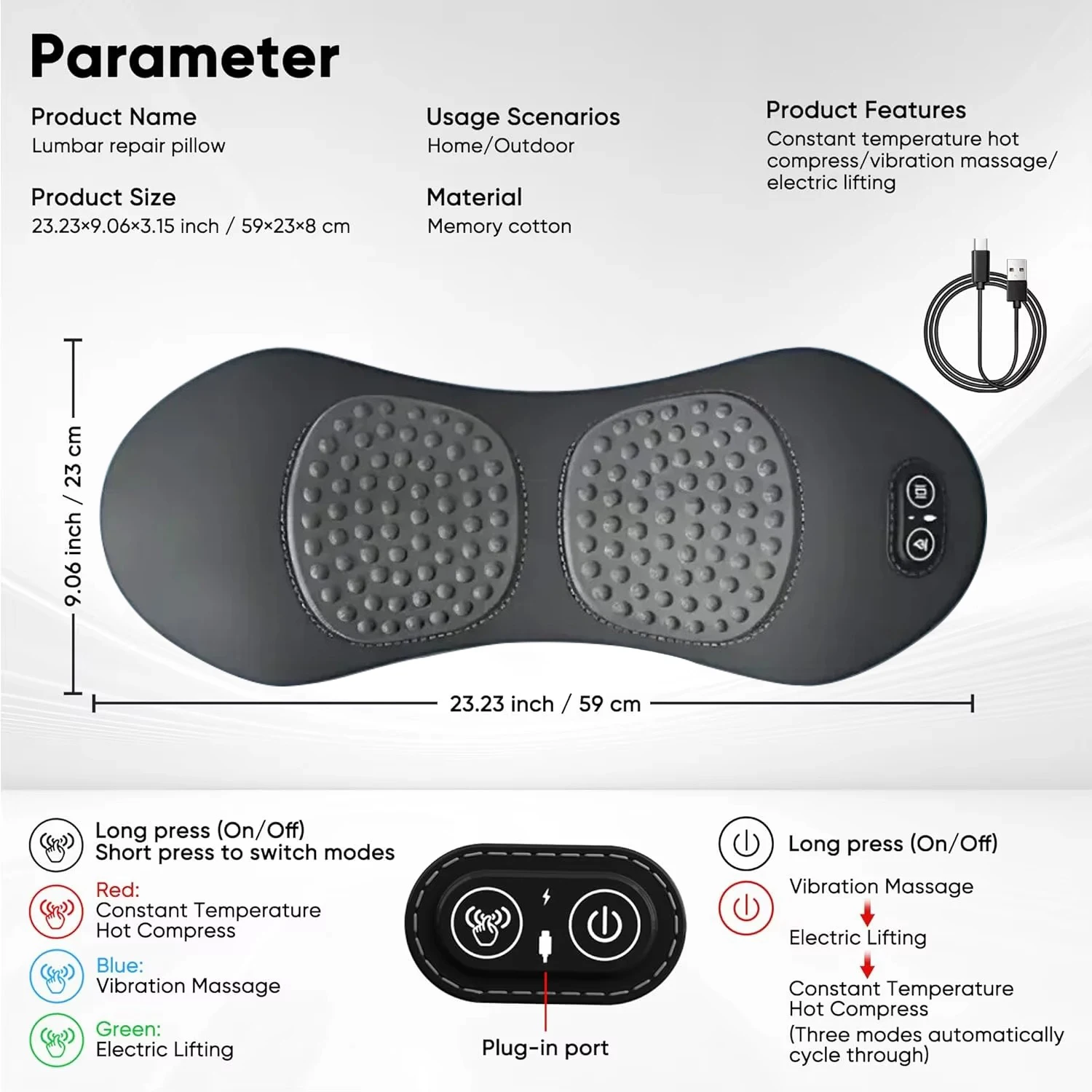 NEW 3-in-1 Back Massager with Relief Bed Sleeping Shiatsu Deep Tissue Portable Shoulder Lower Back Pain Relief Waist Massager 17 NEW 3-in-1 Back Massager with Relief Bed Sleeping Shiatsu Deep Tissue Portable Shoulder Lower Back Pain Relief Waist Massager 22