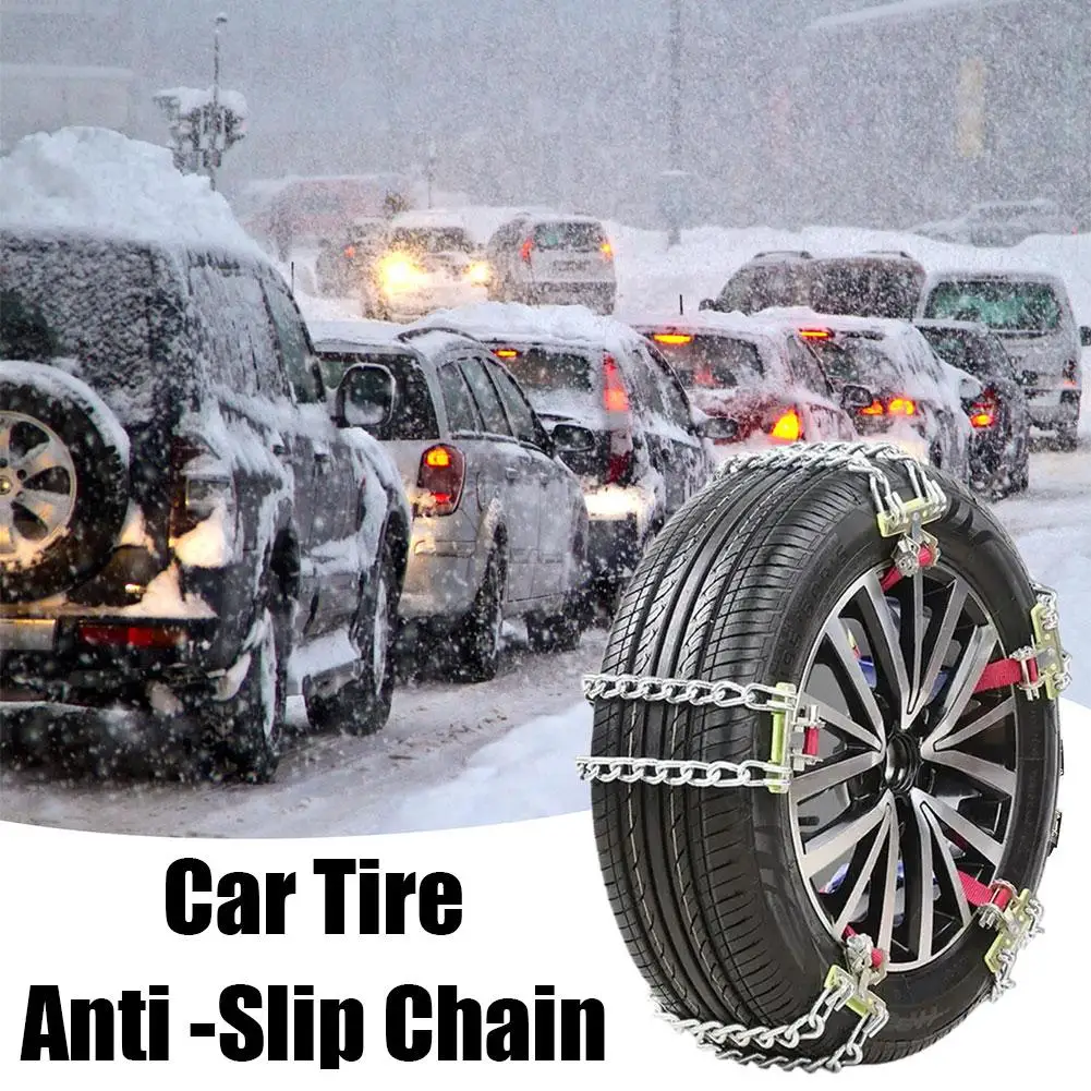 

For Car Suv Trucks 165-195mm/205-225mm Car Tire Snow Pcs Slip Anti-skid Chains Chains 2 Tire Snow Chain Chains Anti Tire Sn B1n2