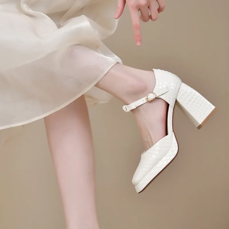 Thick Heels White Mary Jane Shoes for Women Square Toe Bowtie Ankle Strap Party Shoes Woman PU Leather Platform High Heels Pumps
Thick Heels White Mary Jane Shoes for Women Square Toe Bowtie Ankle Strap Party Shoes Woman PU Leather Platform High Heels Pumps