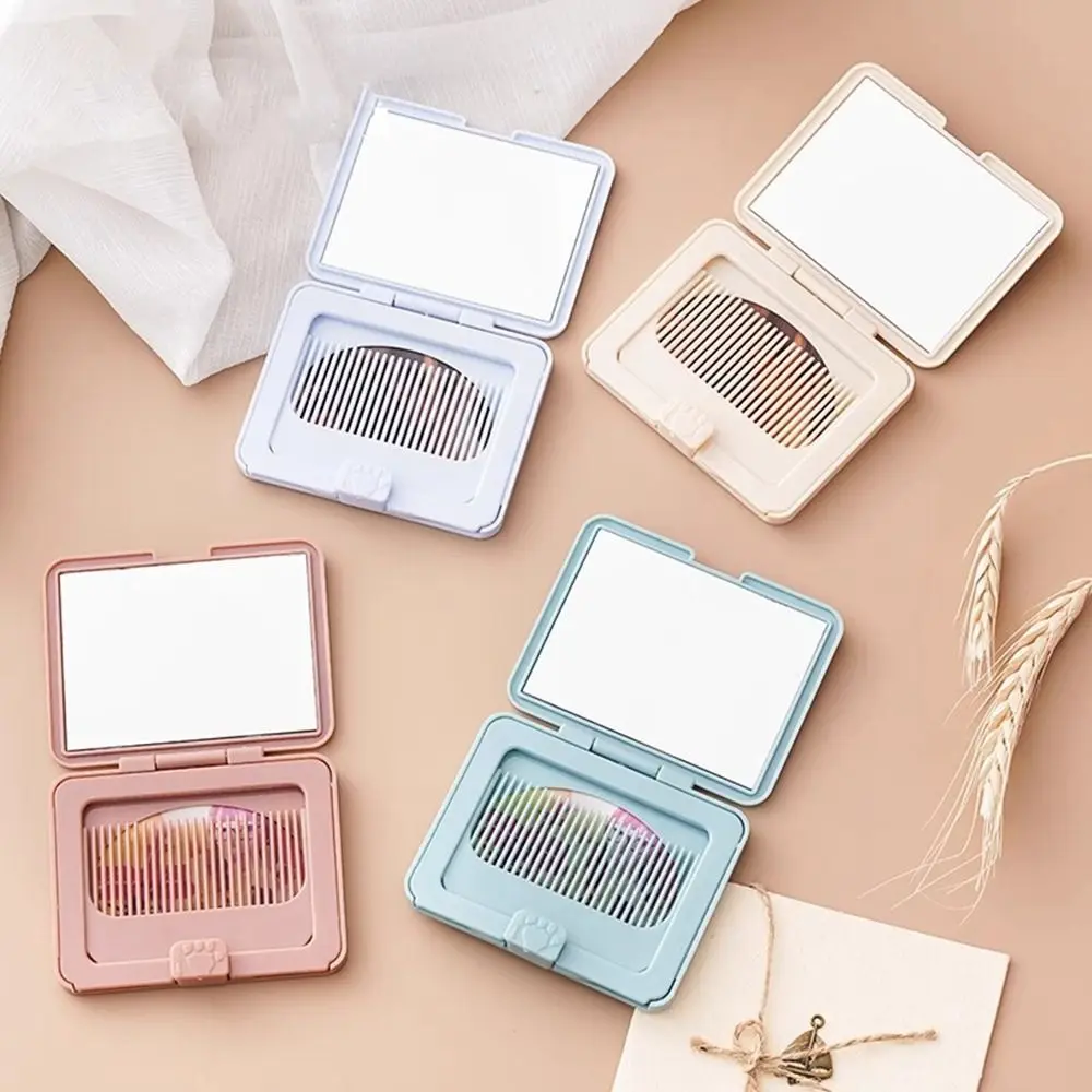 Creative Portable 2-in-1 Portable Mirror Mini Makeup Mirror Student Handheld Foldable Mirror Household with Small Comb
Creative Portable 2-in-1 Portable Mirror Mini Makeup Mirror Student Handheld Foldable Mirror Household with Small Comb