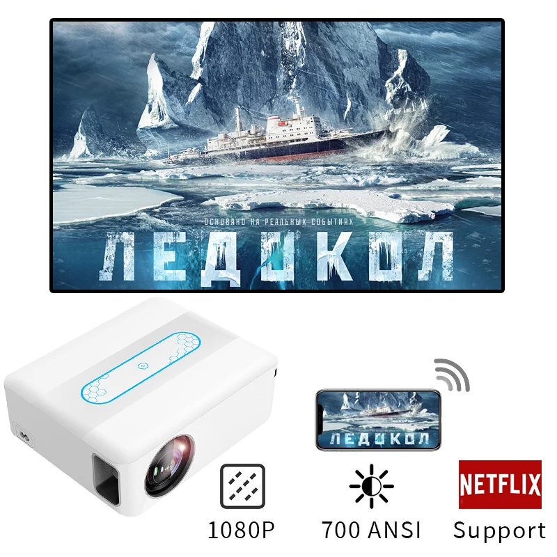 

Custom Logo Support Usa Streaming Platforms Projector Home Theater 8K Video Android Projectors Led Projector 1080P