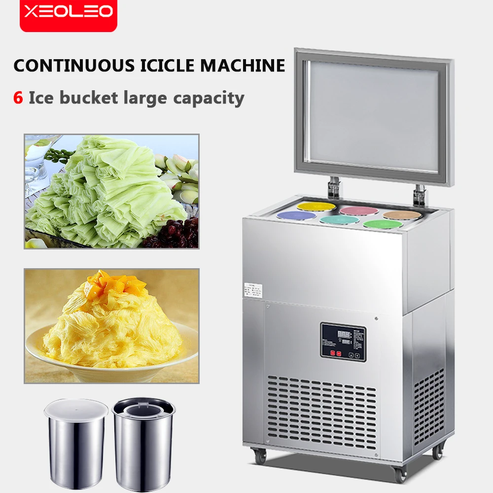 XEOLEO Shave Ice Machine 6 Buckets Ice-Sucker Ice Cream Brick R404a/R22 1200W Shaver Icicle Special For Shave Machine
XEOLEO Shave Ice Machine 6 Buckets Ice-Sucker Ice Cream Brick R404a/R22 1200W Shaver Icicle Special For Shave Machine