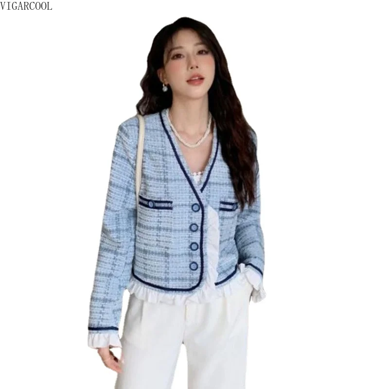 Beautiful Coat for Women 2023 New Early Autumn Top Fashion Long Sleeves Wooden Ear Splice Small Crowd Cardigan Coat Wear Female
Beautiful Coat for Women 2023 New Early Autumn Top Fashion Long Sleeves Wooden Ear Splice Small Crowd Cardigan Coat Wear Female