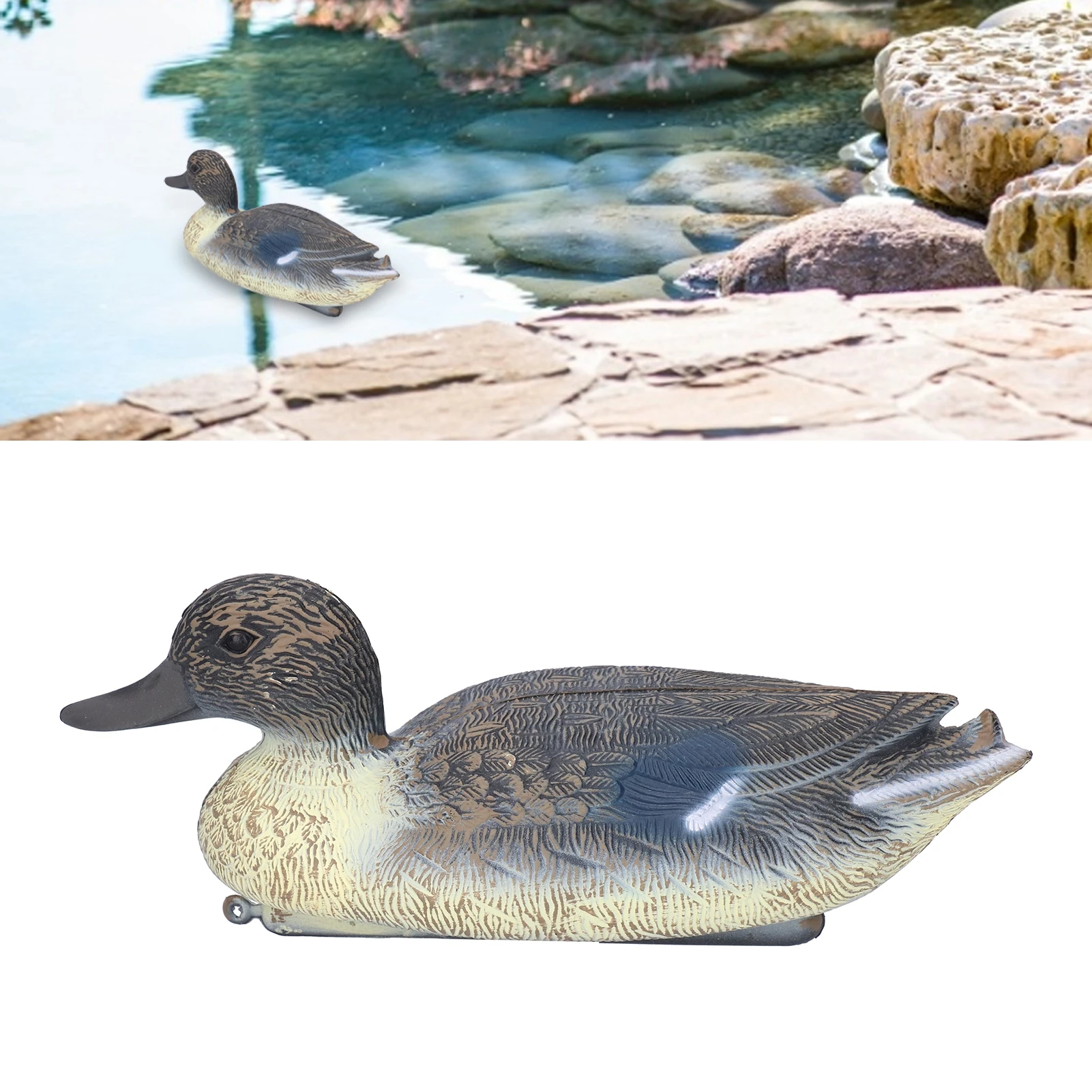 Plastic Simulation Duck Lifelike Duck Decoration Hunting Decoy For Garden 34.5 X 13cm
Plastic Simulation Duck Lifelike Duck Decoration Hunting Decoy For Garden 34.5 X 13cm