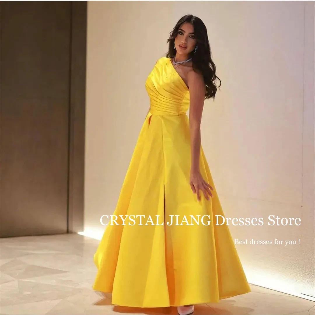 Evening Dresses One Shoulder Satin Sleeveless Vestidos De Gala Mujer A Line Pleated Floor Length فستان سهرة نسائي سعودية
Evening Dresses One Shoulder Satin Sleeveless Vestidos De Gala Mujer A Line Pleated Floor Length فستان سهرة نسائي سعودية