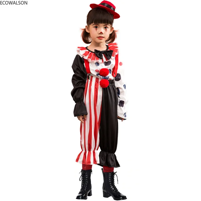 Halloween Children's Day Purim Circus Clown Costumes Boys Girl Kids Funny Clown Cool Costume Fantasia Infantil Cosplay Dress 20
Halloween Children's Day Purim Circus Clown Costumes Boys Girl Kids Funny Clown Cool Costume Fantasia Infantil Cosplay Dress 20