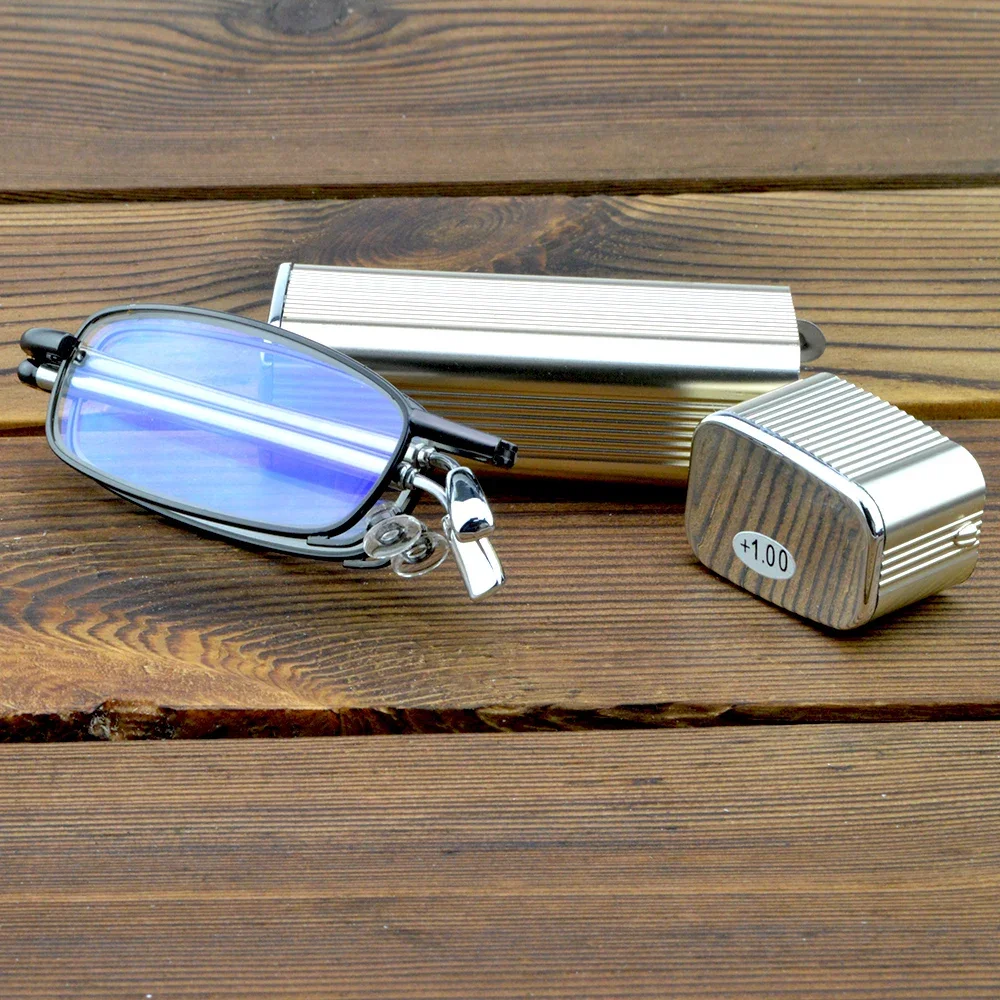 Glasses Material Lenses Foldable Antenna Reading Glasses with Golden Case +1 +1.5 +2 +2.5 +3 +3.5 +4
Glasses Material Lenses Foldable Antenna Reading Glasses with Golden Case +1 +1.5 +2 +2.5 +3 +3.5 +4