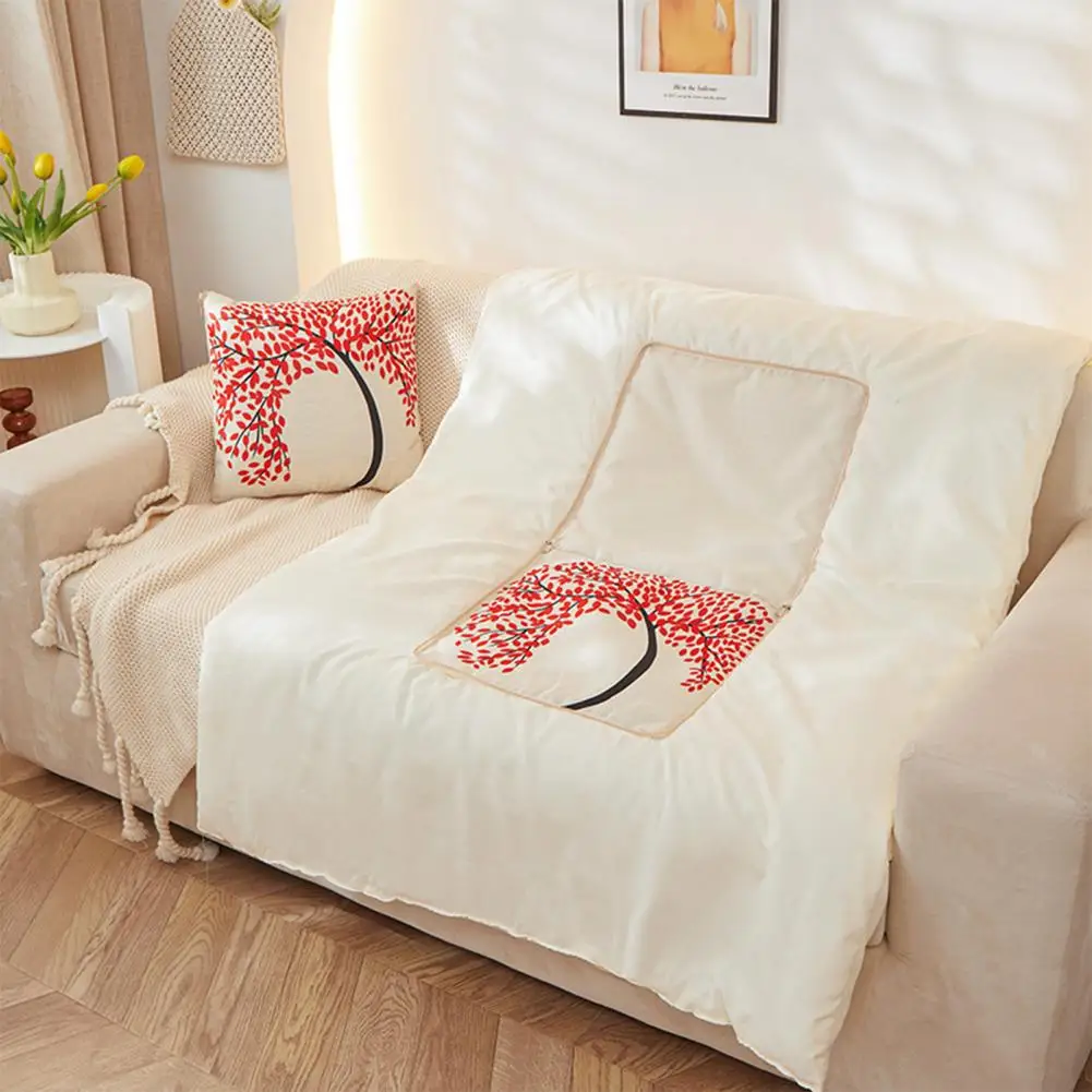 

Nap Blanket Cushion Useful Detachable Anti-fading Portable 2-in-1 Cartoon Throw Pillow Cushion Quilt Household Bedding