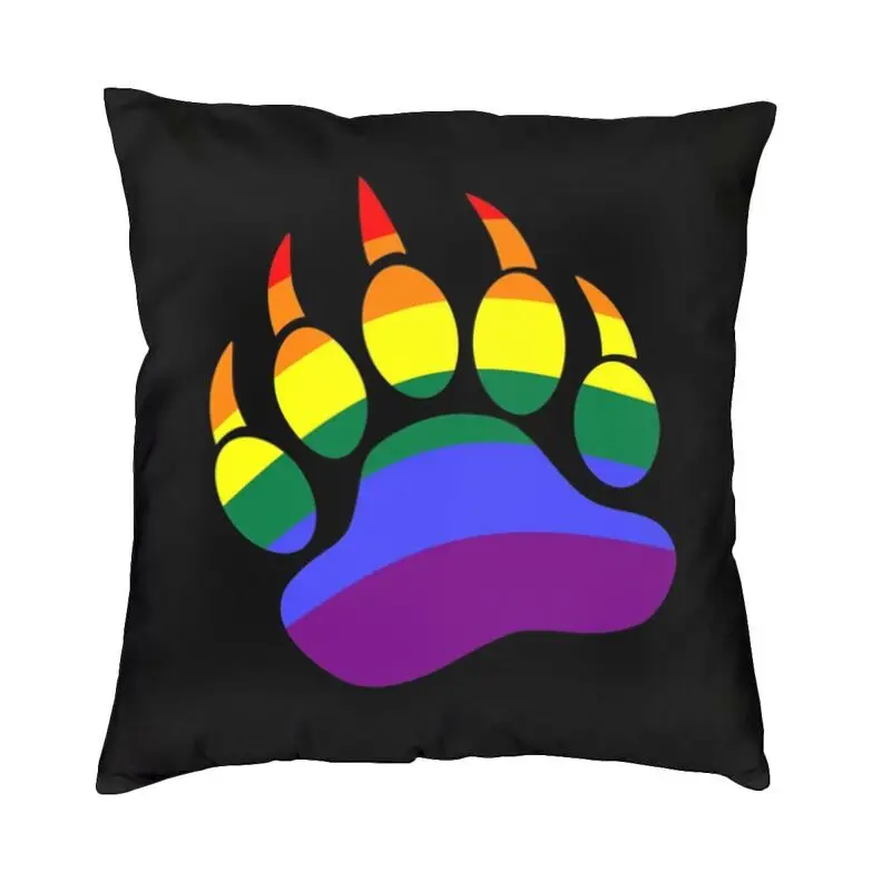 

Радужные наволочки с принтом «Медвежья Лапа» ЛГБТ, наволочки для дивана, домашние декоративные Квадратные наволочки для гомосексуалистов, размеры 40x40