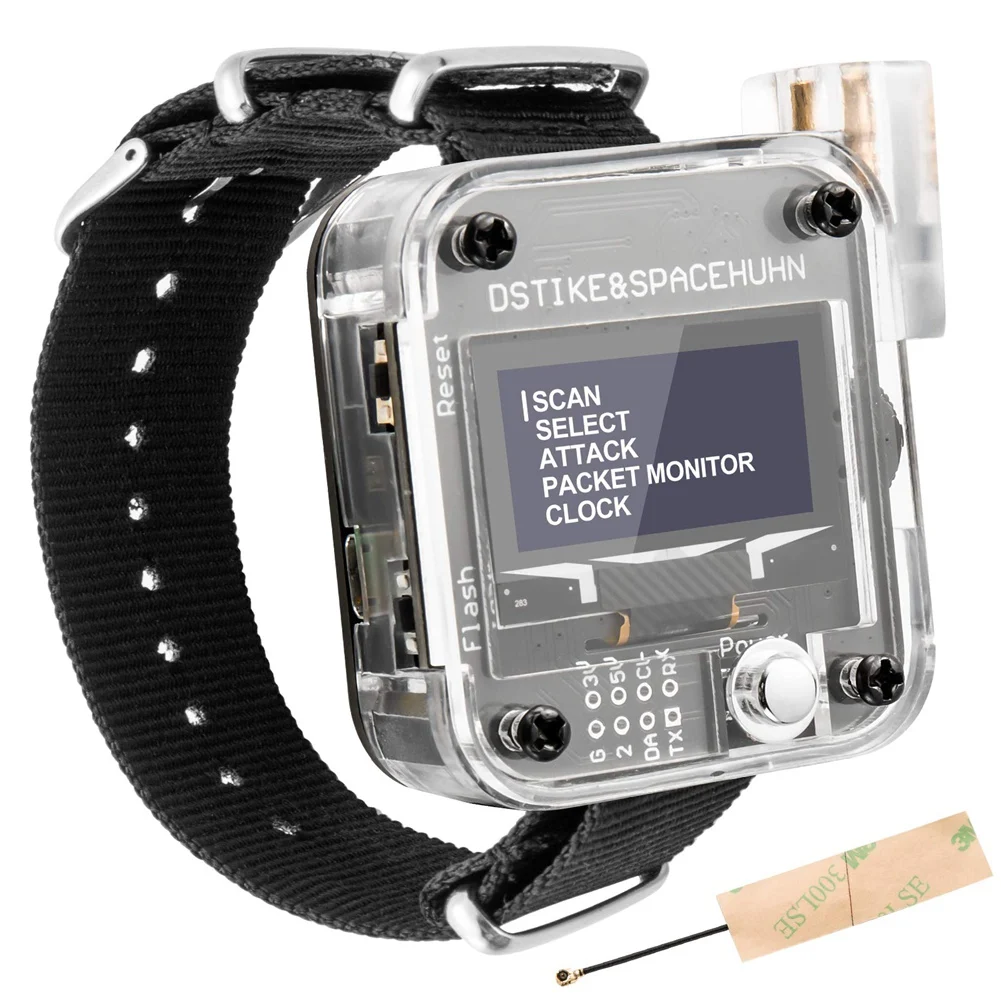 WiFi Deauther Watch V3 ESP8266 Programmable Development Board Wearable Smartwatch OLED/Control/Test Tool LOT
WiFi Deauther Watch V3 ESP8266 Programmable Development Board Wearable Smartwatch OLED/Control/Test Tool LOT