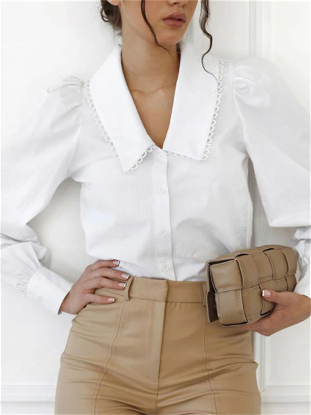 Charmingtrend Spring Long Sleeve Shirt Women Tops Female Casual Loose Blouse Solid Turn-down Collar Shirts Elegant Women
Charmingtrend Spring Long Sleeve Shirt Women Tops Female Casual Loose Blouse Solid Turn-down Collar Shirts Elegant Women