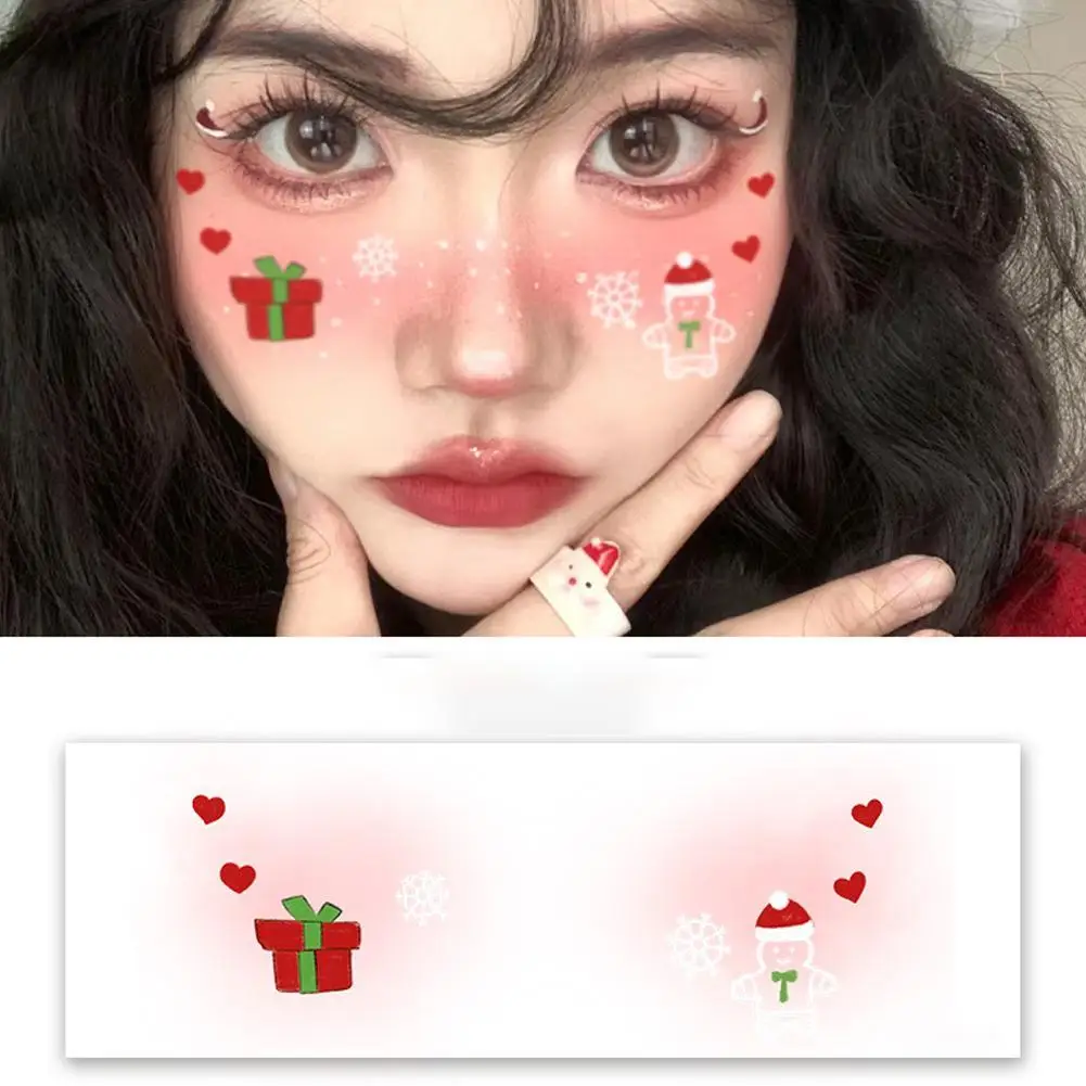 Cute Waterproof Temporary Tattoo Sticker Christmas Sweet Makeup Party Concert Fake Tatto Flash Tatoo face Tato for Girl
Cute Waterproof Temporary Tattoo Sticker Christmas Sweet Makeup Party Concert Fake Tatto Flash Tatoo face Tato for Girl