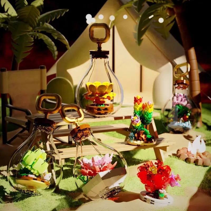 Ideas Light Bulbs Succulent Potted Flower Plants Building Blocks MOC Friends Bricks Creation Toys for Children Home Decoration
Ideas Light Bulbs Succulent Potted Flower Plants Building Blocks MOC Friends Bricks Creation Toys for Children Home Decoration