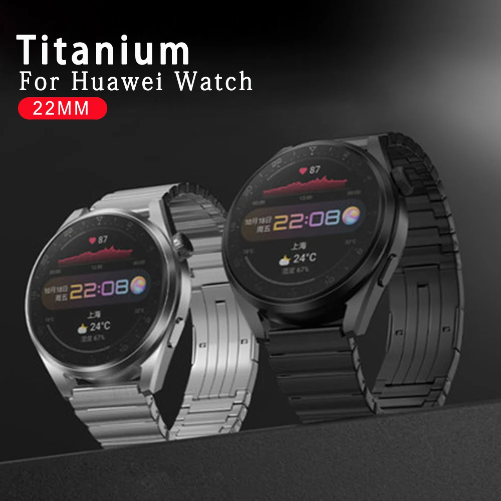 22mm Titanium Strap for Huawei Watch GT2 Pro Stainless Steel Metal Watch Band for Huawei GT2/GT 2e Wrist Band Correa Bracelet
22mm Titanium Strap for Huawei Watch GT2 Pro Stainless Steel Metal Watch Band for Huawei GT2/GT 2e Wrist Band Correa Bracelet