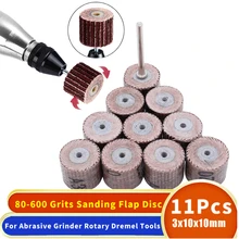 10Pcs Dremel Accessories 80-600 Grit Sanding Flap Disc Grinding Sanding Flap Wheels Brush Sand Rotary Tool 10 x 10x 3mm
10Pcs Dremel Accessories 80-600 Grit Sanding Flap Disc Grinding Sanding Flap Wheels Brush Sand Rotary Tool 10 x 10x 3mm