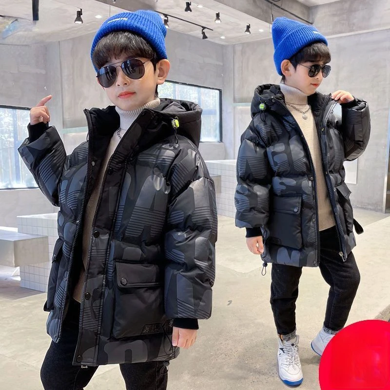 Winter Jacket for Kids Boys Plush and Thick Patchwork Parkas Children's Handsome Hooded Warm Kids Cotton Coats Teenage Outerwear
Winter Jacket for Kids Boys Plush and Thick Patchwork Parkas Children's Handsome Hooded Warm Kids Cotton Coats Teenage Outerwear