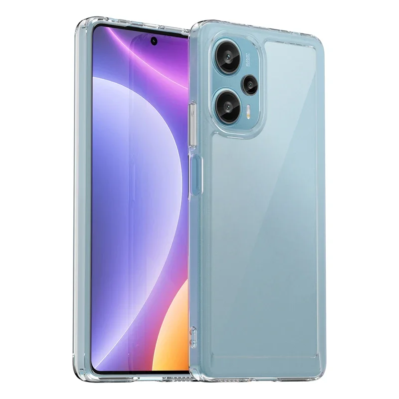 For Xiaomi Redmi Note 12 Turbo /POCO F5 Case Clear Hard PC Back + Soft TPU Bumper Camera Lens Protection Cover For Little F5
For Xiaomi Redmi Note 12 Turbo /POCO F5 Case Clear Hard PC Back + Soft TPU Bumper Camera Lens Protection Cover For Little F5