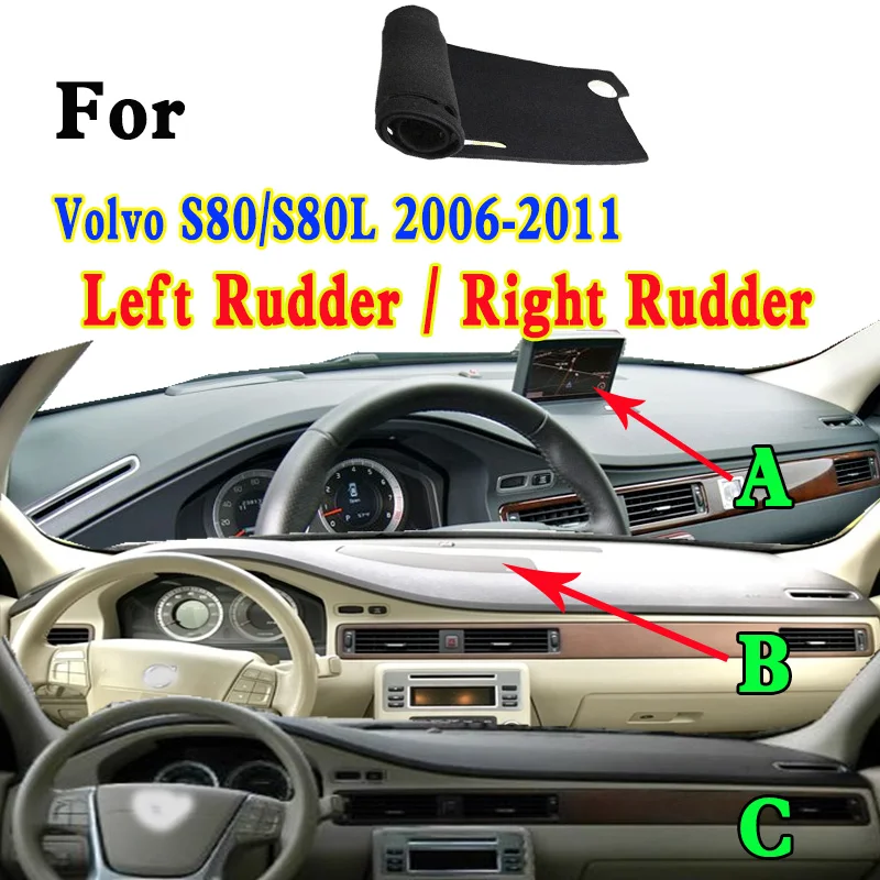 For Volvo S80 S80L Mk2 V70 XC70 2006-11 Car-Styling Dashmat Dashboard Cover Instrument Panel Insulation Sunscreen Protective Pad
For Volvo S80 S80L Mk2 V70 XC70 2006-11 Car-Styling Dashmat Dashboard Cover Instrument Panel Insulation Sunscreen Protective Pad