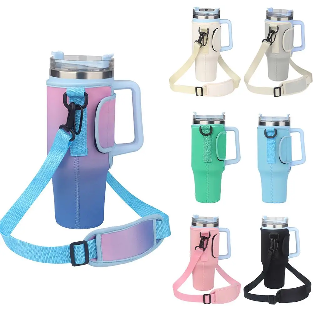 40OZ Bottle Sleeve Pouch Holder With Adjustable Shoulder Strap Neoprene Water Bottle Sleeve For Hiking Travelling Camping
40OZ Bottle Sleeve Pouch Holder With Adjustable Shoulder Strap Neoprene Water Bottle Sleeve For Hiking Travelling Camping