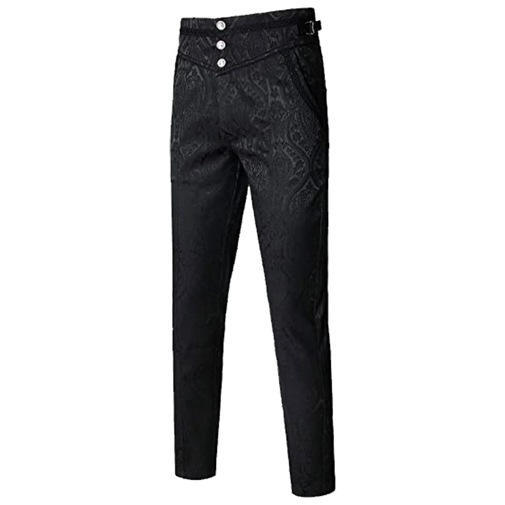 Mens Gothic Pants Vintage Halloween Vampire Cosplay Costume Trousers Steampunk Dark Jacquard Victorian Trousers Men Bottoms
Mens Gothic Pants Vintage Halloween Vampire Cosplay Costume Trousers Steampunk Dark Jacquard Victorian Trousers Men Bottoms