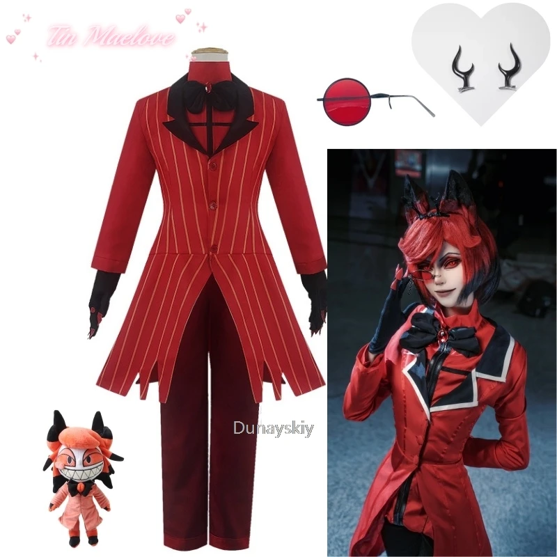 ALASTOR Adult Costume Single-Glasses Couples Men's Cosplay Carnival Clothing Women Halloween Woman Girls Costumes Kid Adult Sexy
ALASTOR Adult Costume Single-Glasses Couples Men's Cosplay Carnival Clothing Women Halloween Woman Girls Costumes Kid Adult Sexy