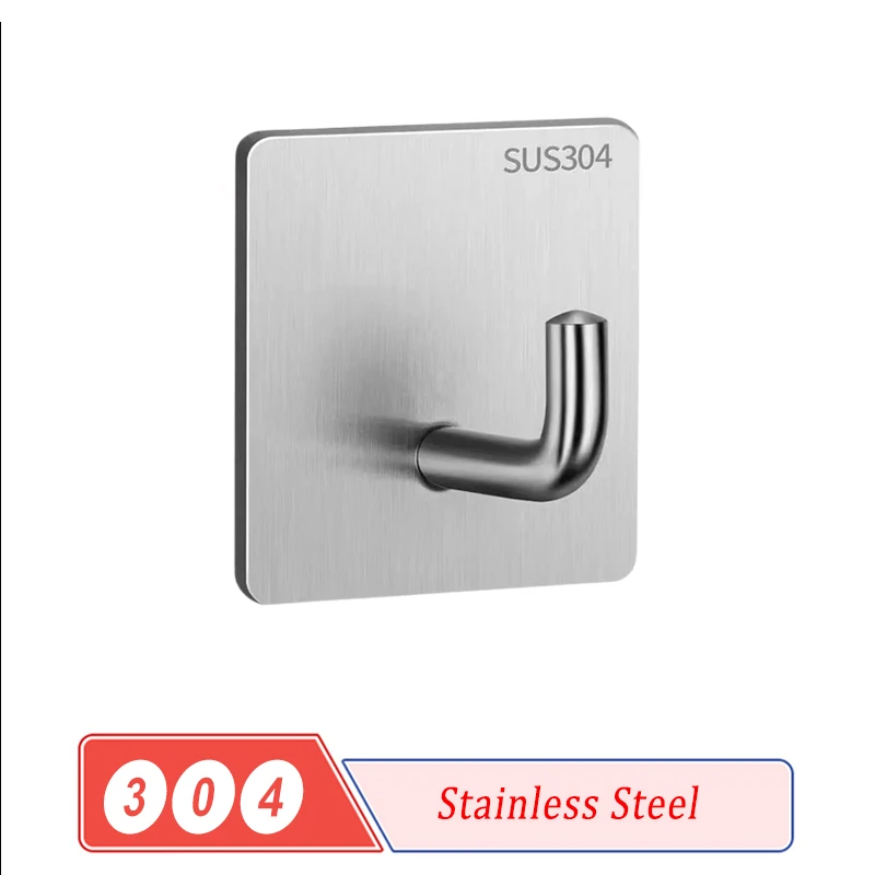 304 Stainless Steel Wall Hooks Self Adhesive Hooks For Hanging Wall Key Holder Wall Hanger Towel Holder Coat Hook Bag Hanger
304 Stainless Steel Wall Hooks Self Adhesive Hooks For Hanging Wall Key Holder Wall Hanger Towel Holder Coat Hook Bag Hanger