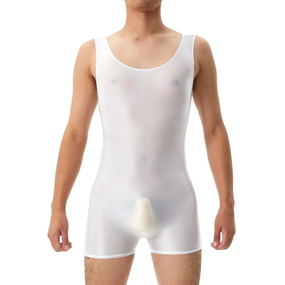 Sexy Men Glossy Oil Shiny Bodysuit Tank Slim Elastic Leotard Underwear Sleeveless Jumpsuit Solid Seamless Erotic Lingerie
Sexy Men Glossy Oil Shiny Bodysuit Tank Slim Elastic Leotard Underwear Sleeveless Jumpsuit Solid Seamless Erotic Lingerie
