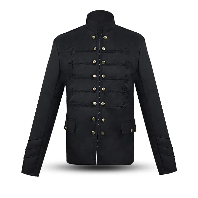 Medieval Solid Color Men's Jacket Literary Retro Cardigan Stage Performance Clothes
Medieval Solid Color Men's Jacket Literary Retro Cardigan Stage Performance Clothes
