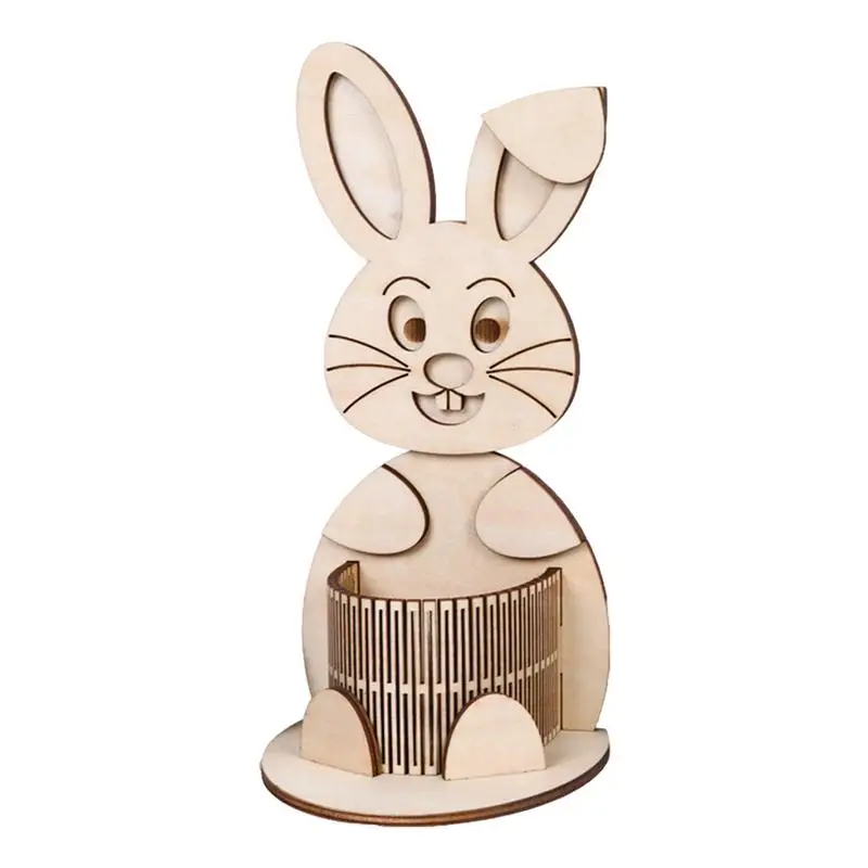 Cute Bunny Pen Holder Easter Rabbit Desktop Pencil Holders Wooden Pen Container Stationery Organizer For Home Office Decoration
Cute Bunny Pen Holder Easter Rabbit Desktop Pencil Holders Wooden Pen Container Stationery Organizer For Home Office Decoration