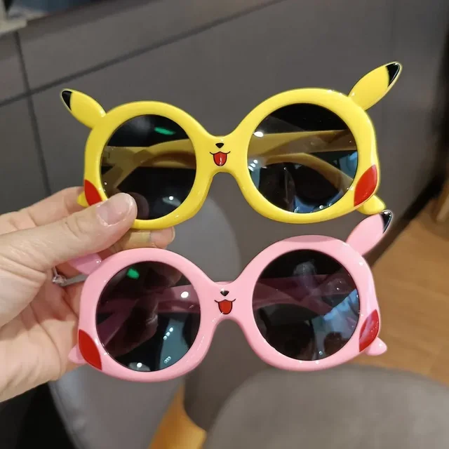 Lunettes de soleil Pokémon Pikachu pour enfants, lunettes de dessin animé, décoration mignonne, cadeaux jouets pour enfants, garçons, filles 1