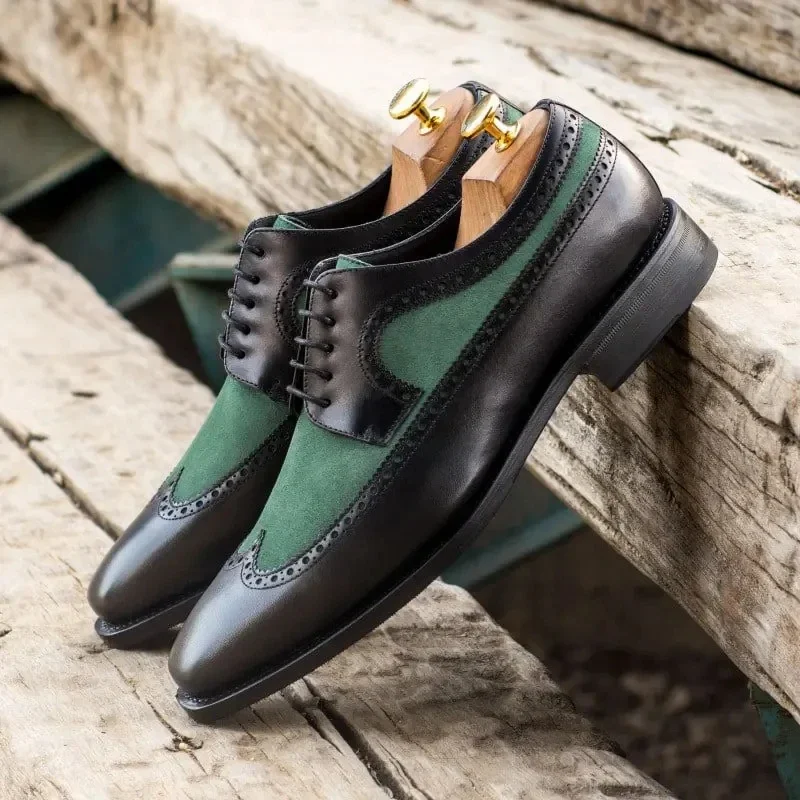 Brogues Men Shoes PU Colorblock Classic Business Casual Wedding Party Retro Faux Suede Hollow Lace Up Fashion Dress Shoes CP092
Brogues Men Shoes PU Colorblock Classic Business Casual Wedding Party Retro Faux Suede Hollow Lace Up Fashion Dress Shoes CP092