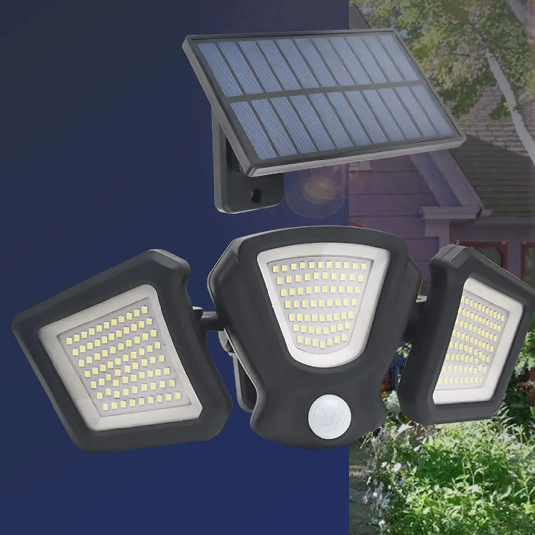 1pc 3 Head 216LED Solar Motion Sensor Flood Light Waterproof 3 Lighting Mode Light For Outdoor Garden Wall Security Lamp
1pc 3 Head 216LED Solar Motion Sensor Flood Light Waterproof 3 Lighting Mode Light For Outdoor Garden Wall Security Lamp