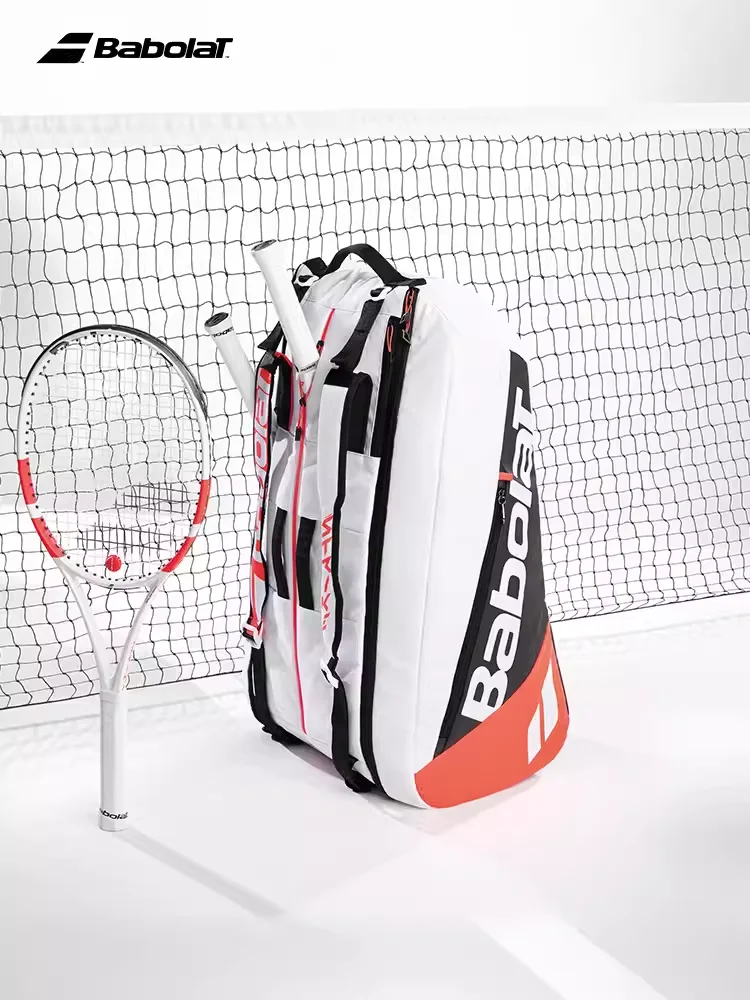 

2024 Babolat Pure Strike профессиональная сумка для тенниса в сквош-баскбол, телефон тенниса 6R 12R, вместительные мужские женские теннисные сумки