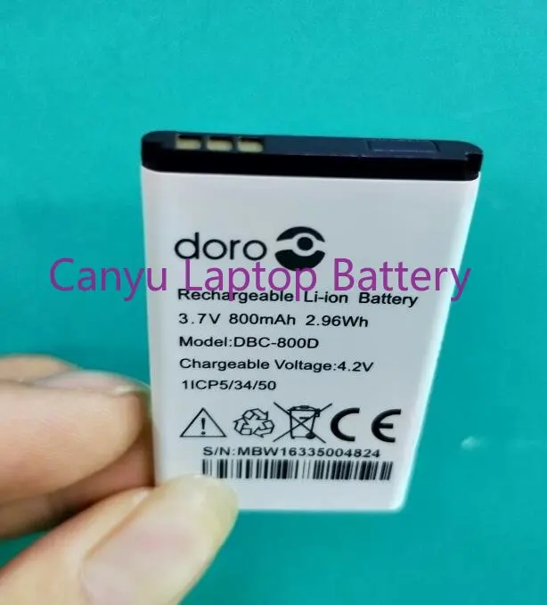 3.7V DBC-800A, DBC-800B, DBC-800D, XYP1110007 original battery for Doro 6021, 6030, 6050, 6120, 6121, 6171, PhoneEasy 500
3.7V DBC-800A, DBC-800B, DBC-800D, XYP1110007 original battery for Doro 6021, 6030, 6050, 6120, 6121, 6171, PhoneEasy 500