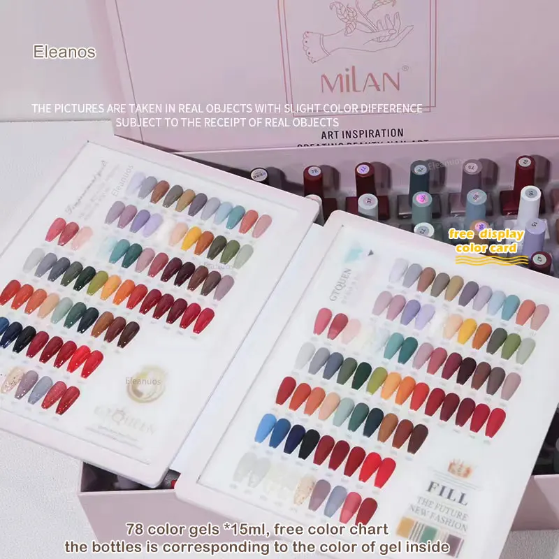 Gel Nail Polish Kit Eleanuos 78 Hot Colors For Nail Art Design 15ml Whole Set Semi Permanent Gel Polish Set Need Base & Top Coat
Gel Nail Polish Kit Eleanuos 78 Hot Colors For Nail Art Design 15ml Whole Set Semi Permanent Gel Polish Set Need Base & Top Coat