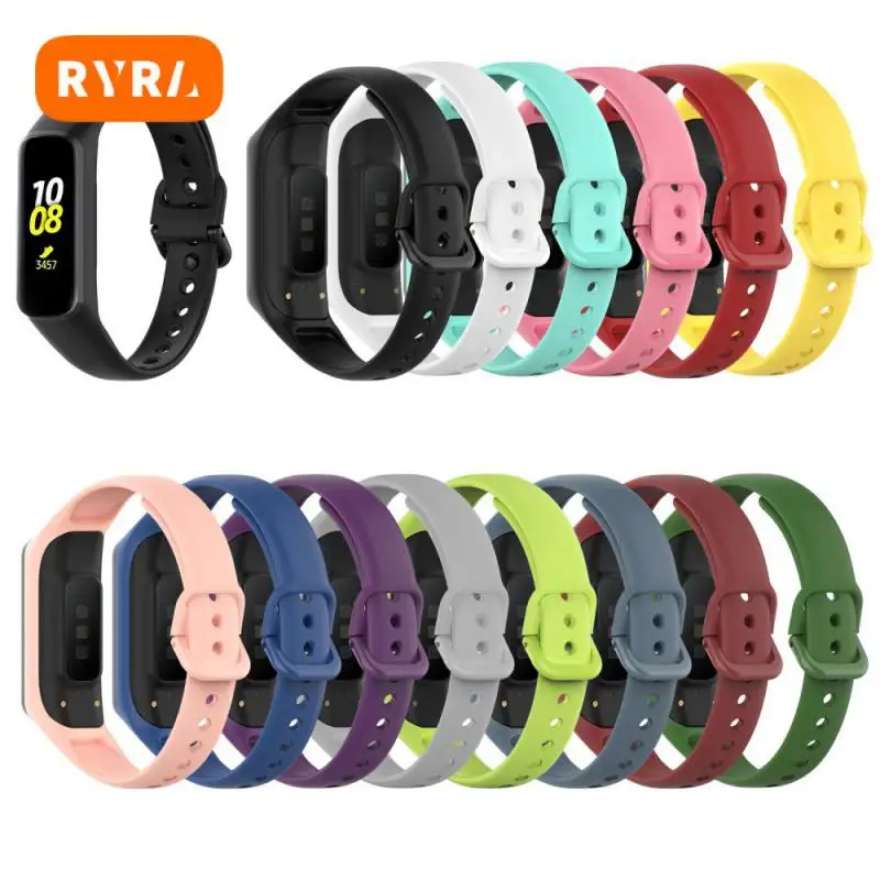 

Replacement Strap Soft Watchband Smart Accessories Silicone Strap Sweatproof Waterproof For Samsung Galaxy Fit 2 Strap